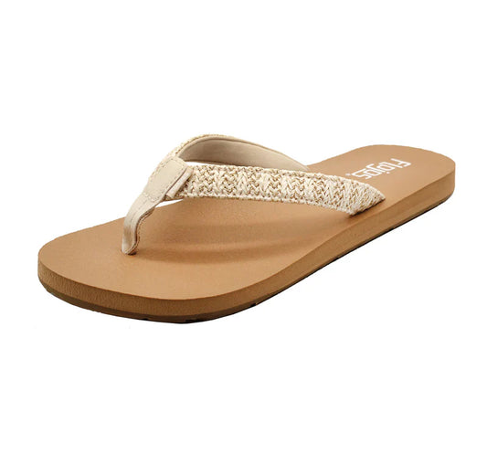 Flojos Juno Weave Ivory Metallic