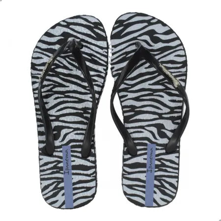 Ipanema Animal Chic Black/White Flip Flop