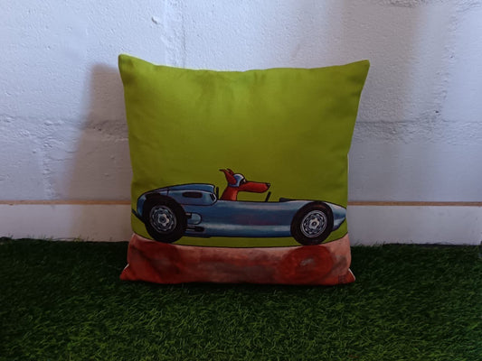 Vibey Cushion - Dog in Car