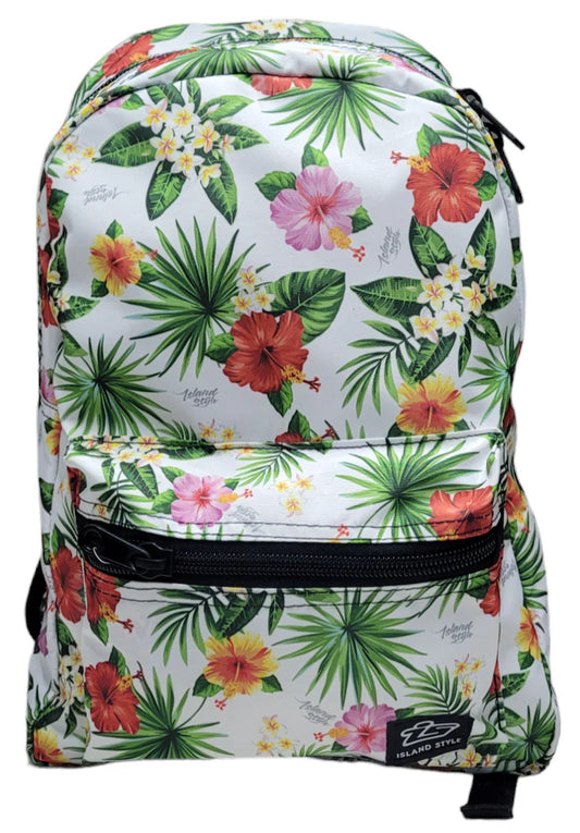 Island Style Hibiscus Palm Back Pack