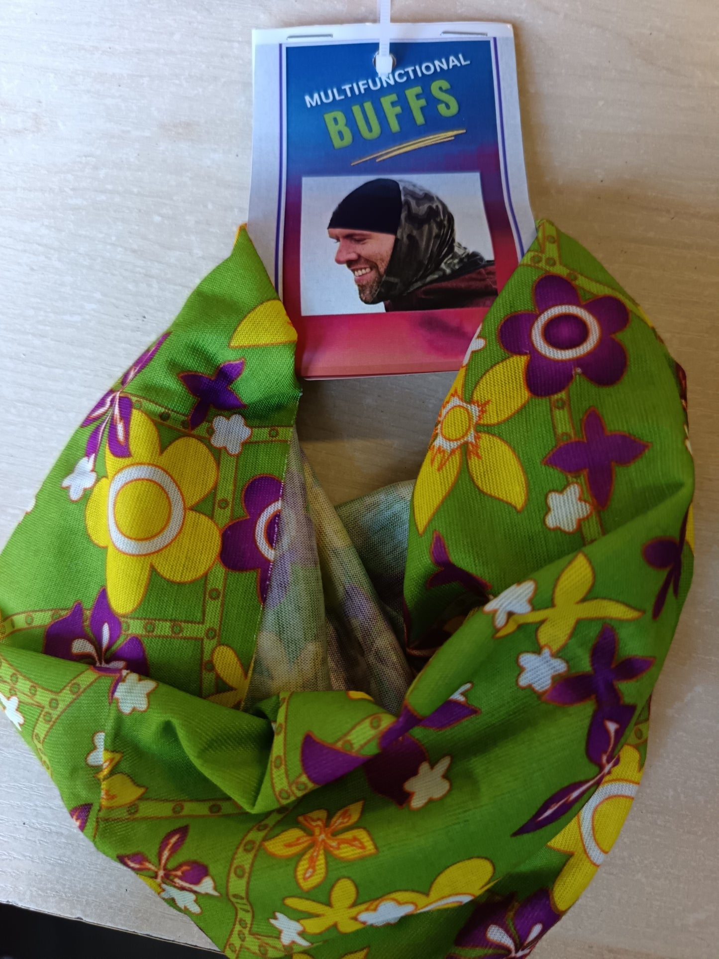 VV Buff - Floral Green