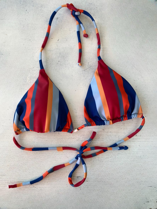 Sun Love Tri Color Bikini Top