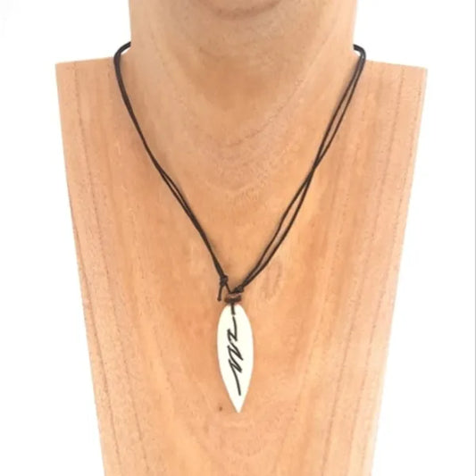 N1011 Surfboard Waves Sarongi Necklace