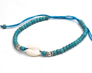 3018 Turquoise Cowrie Bracelet