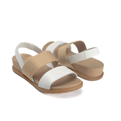 Hush Puppies Zura White Leather Sandal